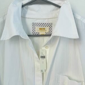 NWT crisp clean white button down